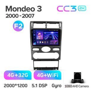 Штатная магнитола Teyes CC3 2K 4+32 Gb Ford Mondeo 3 2000 - 2007 9" (L1)