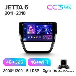 Штатна магнітола Teyes CC3 2K 4+32 Gb Volkswagen Jetta 6 2011-2018 10"