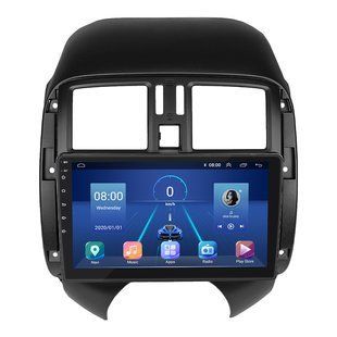 Штатна магнітола Lesko для Nissan Almera III (G15) 2012-2018 екран 9" 2/32Gb 4G Wi-Fi GPS Top