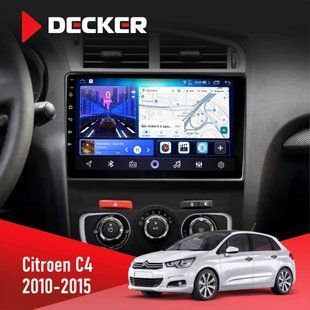 Штатна магнітола Citroen C4 2010-2015 Decker D10-006 4x64, 4G