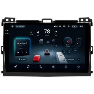 Штатная магнитола Teyes CC4 2K 8+128 Gb Toyota Land Cruiser Prado 120 3 III Lexus GX470 GX 470 J120 2002-2009 (F1) (B) 9"