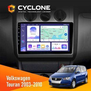 Штатна магнітола Volkswagen Touran 2003-2010 Conditioner Cyclone C10-011 4x64, DSP