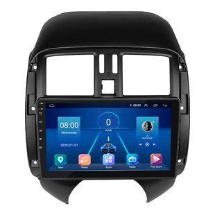 Штатна магнітола Lesko для Nissan Almera III (G15) 2012-2018 екран 9" 6/128Gb 4G Wi-Fi GPS Top