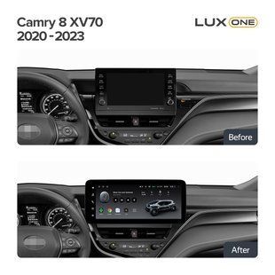 Штатная магнитола Teyes LUX ONE 4+32 Gb Toyota Camry 8 XV70 2020-2023 12.3"