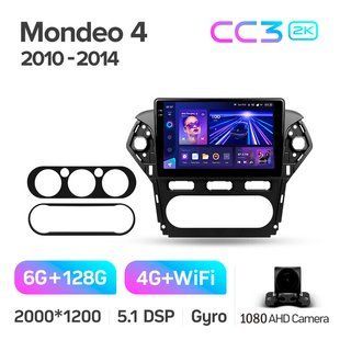 Штатна магнітола Teyes CC3 2K 6+128 Gb Ford Mondeo 4 2011-2014 10"