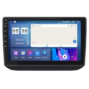 Штатна магнітола Lesko для Skoda Fabia II 2007-2010 екран 10" 4/64Gb CarPlay 4G Wi-Fi GPS Prime