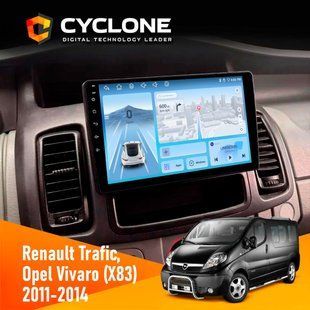 Штатна магнітола Opel Vivaro 2011-2015 Cyclone C10-012 4x64 DSP 4G