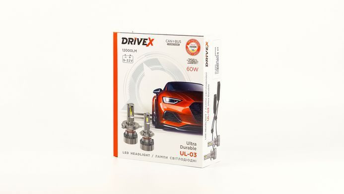 LED лампи автомобільні DriveX UL-03 HB4(9006) 60W 9-32V 5.5K LED