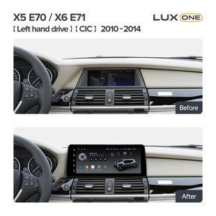 Штатна магнітола Teyes LUX ONE 6+128 Gb BMW X5 E70 / X6 E71 CIC (Left hand drive) 2010-2014 12.3"