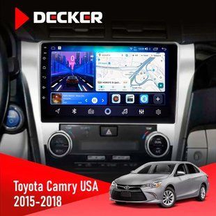 Штатна магнітола Toyota Camry 2015-2018 USA Decker D10-006 4x64, 4G