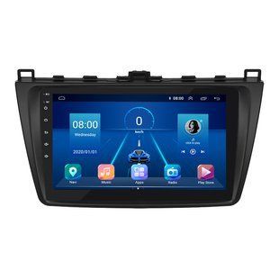 Штатна магнітола Lesko для Mazda 6 II (GH) 2007-2009 екран 9" 6/128Gb 4G Wi-Fi GPS Top