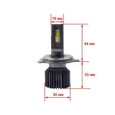 LED лампа CYCLONE LED H4 H/L 6000K type 45