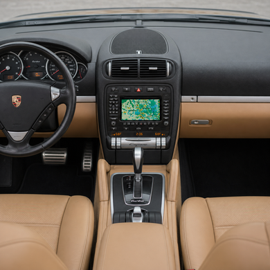 Штатна магнітола для Porsche Cayenne Turbo 2002-2010 DriveX S7+ 2K QLED 9" Android 8-ядерний 2.7ГГц 8x128Гб SIM-картка 3G/4G AK7808 AB 4x50W 360&deg; DSP AK7739 VELVET бездротовий CarPlay та AndroidAuto