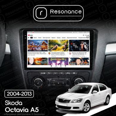 Магнітола Skoda Octavia 2 (A5) (2004-2013) [Black] Resonance M500 4/64, 2K 10.36" QLED