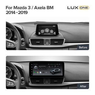Штатна магнітола Teyes LUX ONE 4+32 Gb Mazda 3 Mazda3 3 Axela BM 2013-2017 12.3"
