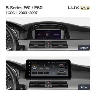 Штатна магнітола Teyes LUX ONE 6+128 Gb BMW E60/E61 CCC 2003-2010 12.3"