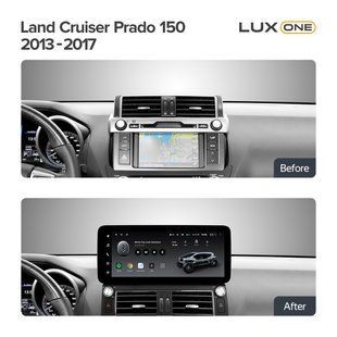 Штатная магнитола Teyes LUX ONE 4+32 Gb Toyota Land Cruiser Prado 150 (F1) 2013-2017 12.3" (L3)
