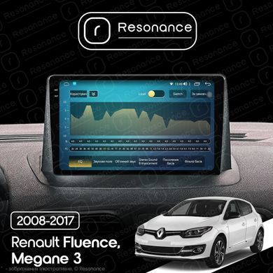 Магнітола Renault Fluence (2009-2017) Resonance M600 6/128, 2K 9.5" 360 QLED