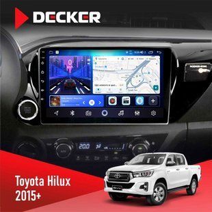 Штатна магнітола Toyota Hilux 2015-2020 Decker D10-006 4x64, 4G