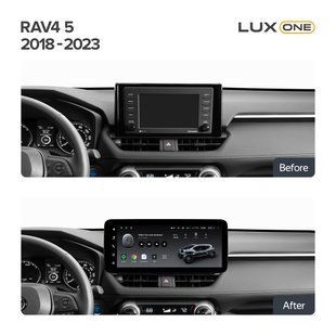 Штатная магнитола Teyes LUX ONE 6+128 Gb Toyota RAV4 5 XA50 2018-2023 12.3" (L2)