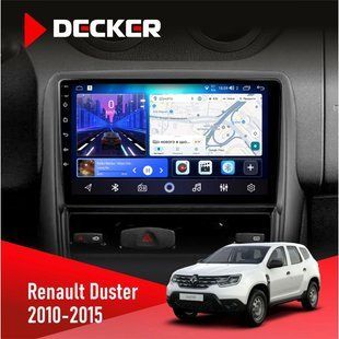 Штатна магнітола Renault Duster 2010-2015 Decker D9-006 4x64, 4G