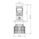 LED лампа з лінзою Decker LED GL-01 6K H7
