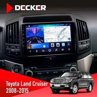 Штатна магнітола Toyota Land Cruiser (200) 2008-2015 Decker D10-006 4x64, 4G