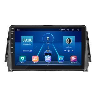 Штатна магнітола Lesko для Nissan Micra V 2017-н.в. екран 9" 6/128Gb 4G Wi-Fi GPS Top