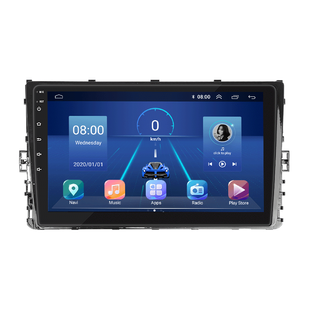 Штатна магнітола Lesko для Volkswagen Polo VI (EU Market) 2017-2021 екран 9" 4/32Gb 4G Wi-Fi GPS Top