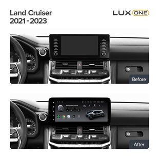 Штатная магнитола Teyes LUX ONE 6+128 Gb 360&deg; Toyota Land Cruiser J300 300 (F1) 2021-2023 (A) 12.3" (L1)