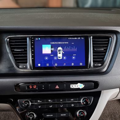Штатная магнитола Lesko для Kia Sedona III 2014-2021 экран 9" 4/64Gb 4G Wi-Fi GPS Top