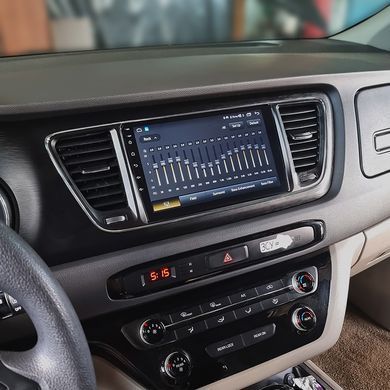 Штатная магнитола Lesko для Kia Sedona III 2014-2021 экран 9" 4/64Gb 4G Wi-Fi GPS Top
