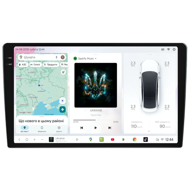 Штатна магнітола для Mitsubishi ASX 2019+ DriveX S7+ 2K QLED 10" Android 8-ядерний 2.7ГГц 8x128Гб SIM-картка 3G/4G AK7808 AB 4x50W 360&deg; DSP AK7739 VELVET бездротовий CarPlay та AndroidAuto