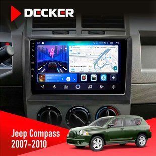 Штатна магнітола Jeep Compass 2007-2010 Decker D10-006 4x64, 4G