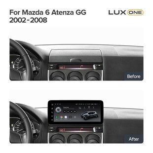 Штатна магнітола Teyes LUX ONE 6+128 Gb 360&deg; Mazda 6 Atenza GG (YJ) 2002-2008 12.3" (L1)
