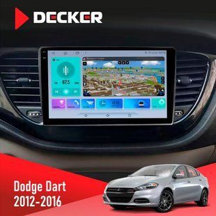 Штатна магнітола Dodge Dart 2012-2016 Decker D9-009 4x64, DSP, 4G, 2k