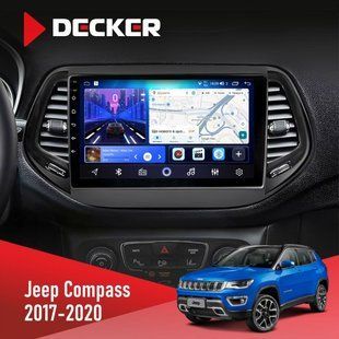 Штатна магнітола Jeep Compass 2017-2020 Decker D10-006 4x64, 4G