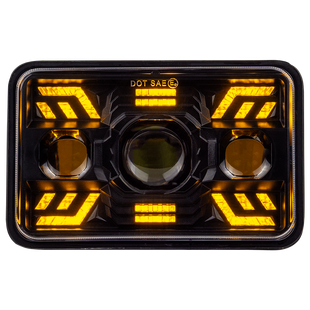 Фара протитуманна WL FOG-06 4x6" 26/46W H/L STM - DRL W+Y к-т.