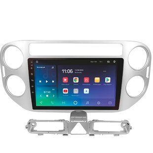 Штатна магнітола Sigma X9464 4+64 Gb Volkswagen Tiguan 1 NF 2006-2017 (B) silver 9"
