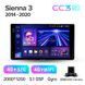 Штатна магнітола Teyes CC3 2K 4+32 Gb Toyota Sienna 3 XL30 2014 - 2020 9"