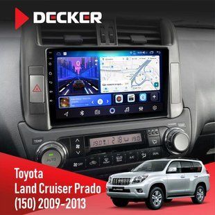 Штатна магнітола Toyota Land Cruiser Prado 150 2009-2013 Decker D9-006 4x64, 4G