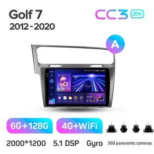 Штатна магнітола Teyes CC3 2k 6+128 Gb 360&deg; Volkswagen Golf 7 MK7 2012-2020 (F1) 10"