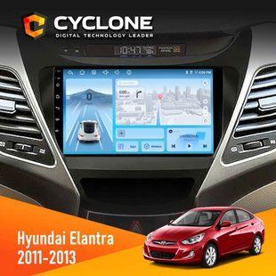 Штатна магнітола Hyundai Elantra 2011-2013 Cyclone C9-012 4x64 DSP 4G