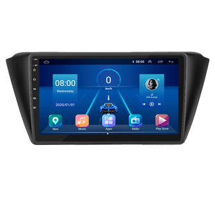 Штатная магнитола Lesko для Skoda Fabia III 2014-2018 экран 9" 4/32Gb 4G Wi-Fi GPS Top