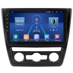Штатная магнитола Lesko для Skoda Yeti I 2009-2014 экран 10" 4/32Gb 4G Wi-Fi GPS Top
