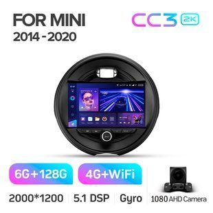 Штатна магнітола Teyes CC3 2k 6+128 Gb BMW Mini 2014-2020 9"