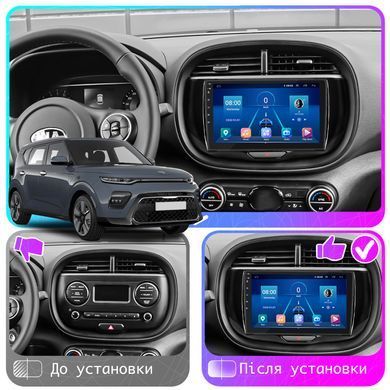 Штатна магнітола Lesko для Kia Soul III 2019-н.в. екран 9" 4/32Gb 4G Wi-Fi GPS Top