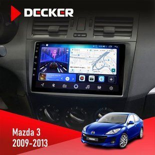 Штатна магнітола Mazda 3 2009-2013 Decker D9-006 4x64, 4G