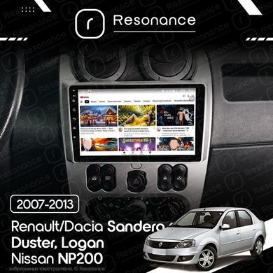 Магнітола Renault Duster (2010-2013) [Silver] Resonance M600 6/128, 9" 360 QLED