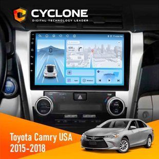 Штатна магнітола Toyota Camry 2015-2018 USA Cyclone C10-012 4x64 DSP 4G